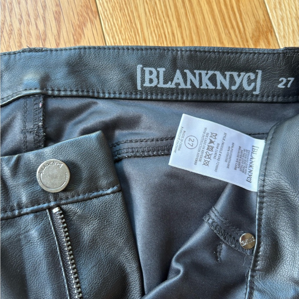 Blank NYC Women’s Skinny Faux Leather Jeans